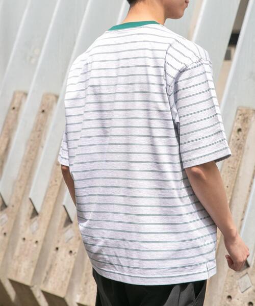 FORK&SPOON（フォークアンドスプーン）の「FORK&SPOON　カラーボーダーショートスリーブTシャツ（Tシャツ/カットソー・メンズ・オレンジ/グリーン/ネイビー・5/4）」の20枚目の写真