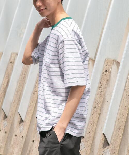 FORK&SPOON（フォークアンドスプーン）の「FORK&SPOON　カラーボーダーショートスリーブTシャツ（Tシャツ/カットソー・メンズ・オレンジ/グリーン/ネイビー・5/4）」の18枚目の写真