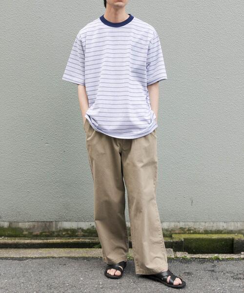 FORK&SPOON（フォークアンドスプーン）の「FORK&SPOON　カラーボーダーショートスリーブTシャツ（Tシャツ/カットソー・メンズ・オレンジ/グリーン/ネイビー・5/4）」の11枚目の写真