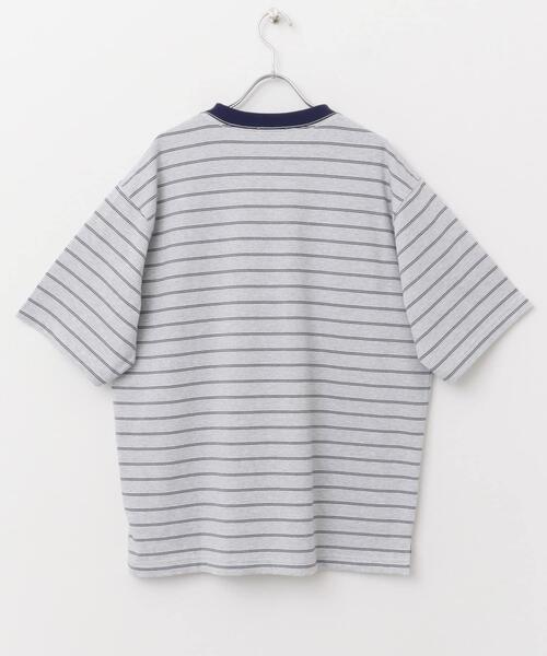 FORK&SPOON（フォークアンドスプーン）の「FORK&SPOON　カラーボーダーショートスリーブTシャツ（Tシャツ/カットソー・メンズ・オレンジ/グリーン/ネイビー・5/4）」の7枚目の写真