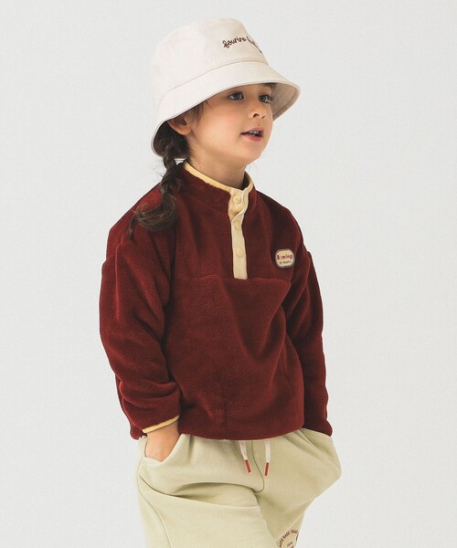 B:MING by BEAMS（ビーミングバイビームス）の「フリースボア プルオーバー 2025FW（90～140cm）（スウェット・キッズ・ベージュ/レッド/ネイビー・140/130/120/110/100/90）」の7枚目の写真