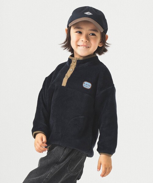 B:MING by BEAMS（ビーミングバイビームス）の「フリースボア プルオーバー 2025FW（90～140cm）（スウェット・キッズ・ベージュ/レッド/ネイビー・140/130/120/110/100/90）」の9枚目の写真