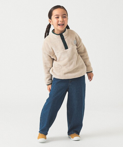 B:MING by BEAMS（ビーミングバイビームス）の「フリースボア プルオーバー 2025FW（90～140cm）（スウェット・キッズ・ベージュ/レッド/ネイビー・140/130/120/110/100/90）」の11枚目の写真