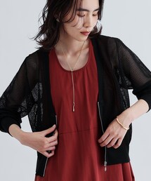 GALLEST | 【再入荷】メッシュジップカーディガン(カーディガン/ボレロ)