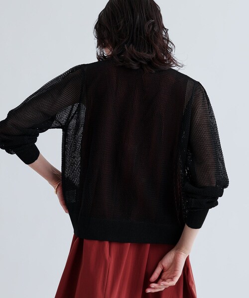 GALLEST（ギャレスト）の「【再入荷】メッシュジップカーディガン（カーディガン/ボレロ・レディース・ベージュ/ホワイト/ブラック・38）」の15枚目の写真