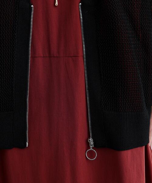 GALLEST（ギャレスト）の「【再入荷】メッシュジップカーディガン（カーディガン/ボレロ・レディース・ベージュ/ホワイト/ブラック・38）」の18枚目の写真