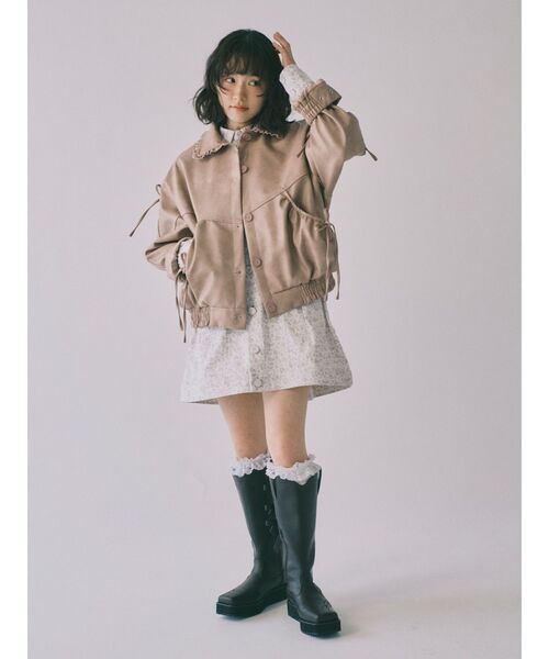 merry jenny（メリージェニー）の「sweet ribbonウエスタンブーツ（ブーツ・レディース・ブラウン/ピンク・MEDIUM/LARGE）」の9枚目の写真