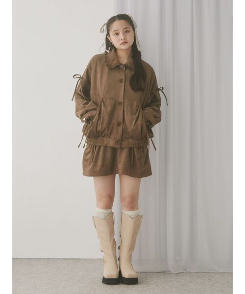 merry jenny（メリージェニー）の「sweet ribbonウエスタンブーツ（ブーツ・レディース・ブラウン/ピンク・MEDIUM/LARGE）」の15枚目の写真