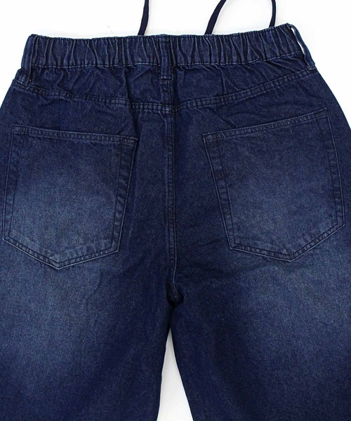 TopIsm(トップイズム)の「バックシャーリング デニムワイドパンツ(デニムパンツ・メンズ・ブラック/ライトブルー/ライトグレー/ネイビー・M/L/LL)」の14枚目の写真