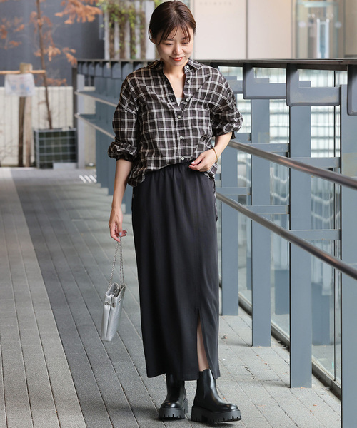 追加2 / 新色》コットンローンチェックオーバーサイズシャツ（シャツ