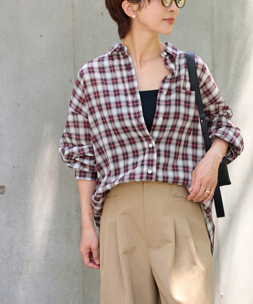 JOURNAL STANDARD relume チェック柄 長袖シャツ 未使用 JOURNAL STANDARD relume チェック柄 長袖シャツ 未使用