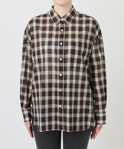 JOURNAL STANDARD　コットンローンチェックオーバーサイズシャツ 追加2 / 新色》コットンローンチェックオーバーサイズシャツ