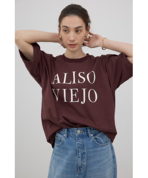 crie conforto(クリーコンフォルト)の「ALISO VIEJO Tシャツ(Tシャツ/カットソー・レディース・チャコールグレー/ホワイト/ブラウン・FREE)」の3枚目の写真