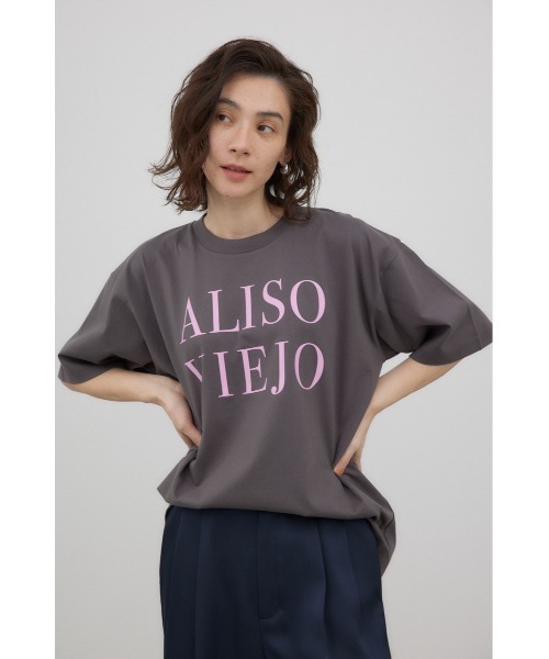 crie conforto(クリーコンフォルト)の「ALISO VIEJO Tシャツ(Tシャツ/カットソー・レディース・チャコールグレー/ホワイト/ブラウン・FREE)」の2枚目の写真