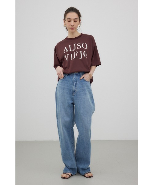 crie conforto(クリーコンフォルト)の「ALISO VIEJO Tシャツ(Tシャツ/カットソー・レディース・チャコールグレー/ホワイト/ブラウン・FREE)」の6枚目の写真