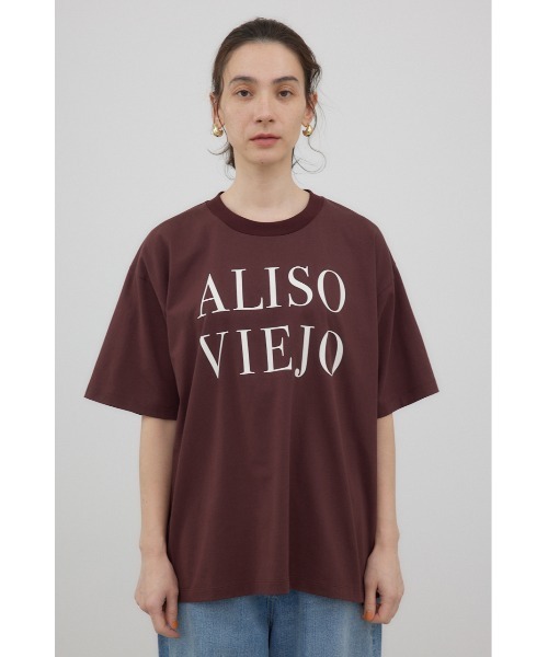 crie conforto(クリーコンフォルト)の「ALISO VIEJO Tシャツ(Tシャツ/カットソー・レディース・チャコールグレー/ホワイト/ブラウン・FREE)」の7枚目の写真