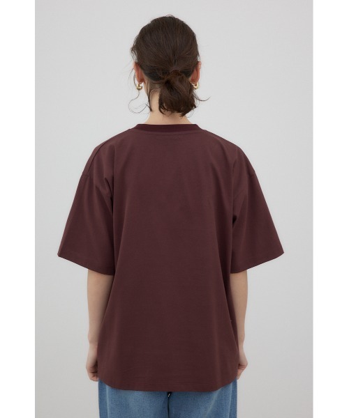 crie conforto(クリーコンフォルト)の「ALISO VIEJO Tシャツ(Tシャツ/カットソー・レディース・チャコールグレー/ホワイト/ブラウン・FREE)」の9枚目の写真