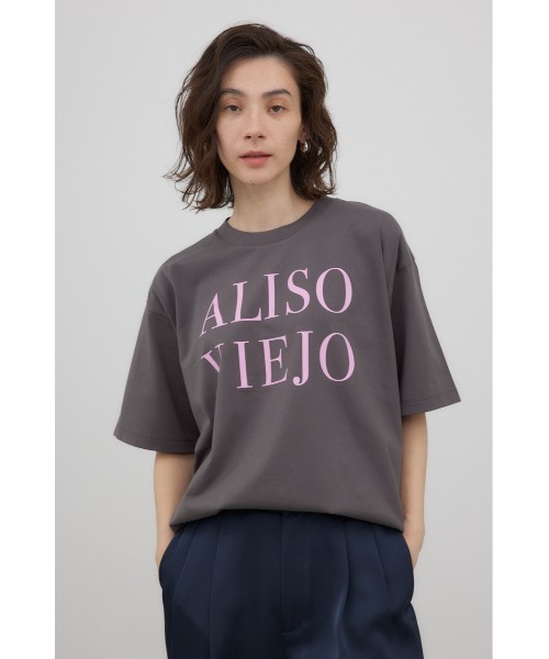 crie conforto(クリーコンフォルト)の「ALISO VIEJO Tシャツ(Tシャツ/カットソー・レディース・チャコールグレー/ホワイト/ブラウン・FREE)」の14枚目の写真