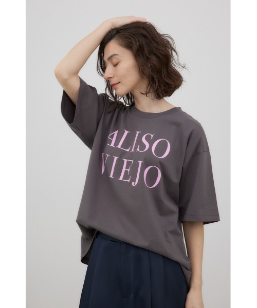 crie conforto(クリーコンフォルト)の「ALISO VIEJO Tシャツ(Tシャツ/カットソー・レディース・チャコールグレー/ホワイト/ブラウン・FREE)」の15枚目の写真
