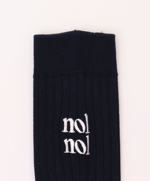 NOLLEY’S（ノーリーズ）の「【nolnol/ノルノル】ロゴリブソックス（ソックス/靴下・レディース・ブラック/ネイビー/オフホワイト/ブラック系その他/グレー・FREE）」の20枚目の写真