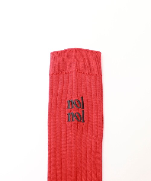 NOLLEY’S（ノーリーズ）の「【nolnol/ノルノル】ロゴリブソックス（ソックス/靴下・レディース・ブラック/ネイビー/オフホワイト/ブラック系その他/グレー・FREE）」の22枚目の写真