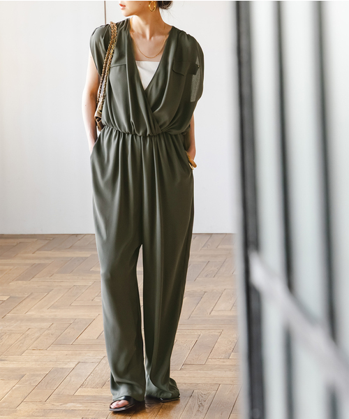 ノーブル　noble ミリタリーバックサテンオールインワン　36 ノーブル noble ミリタリーバックサテンオールインワン 36