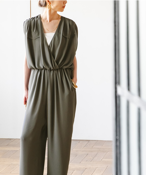 Noble（ノーブル）の「【洗える】ミリタリーバックサテン