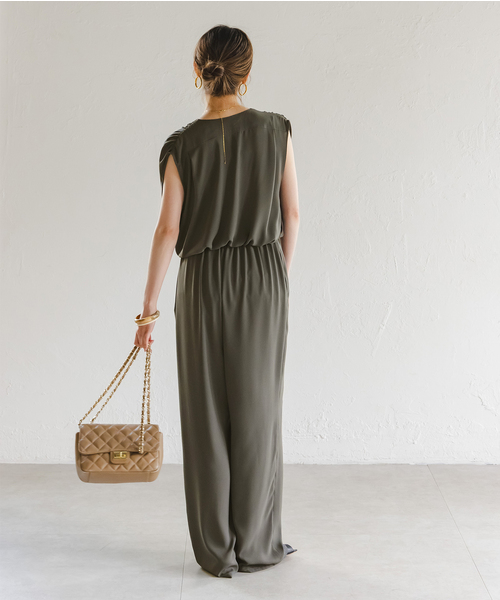 ノーブル　noble ミリタリーバックサテンオールインワン　36 ノーブル noble ミリタリーバックサテンオールインワン 36