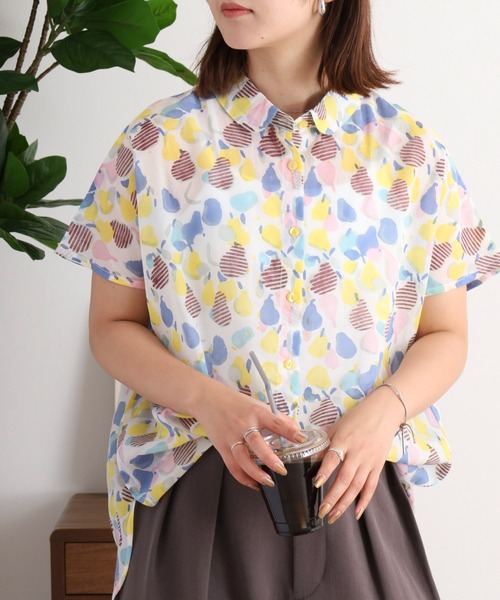 KILKI(キルキー)の「kilki 丸襟ブラウス(シャツ/ブラウス・レディース・ホワイト系その他/ブルー系その他・FREE)」の1枚目の写真