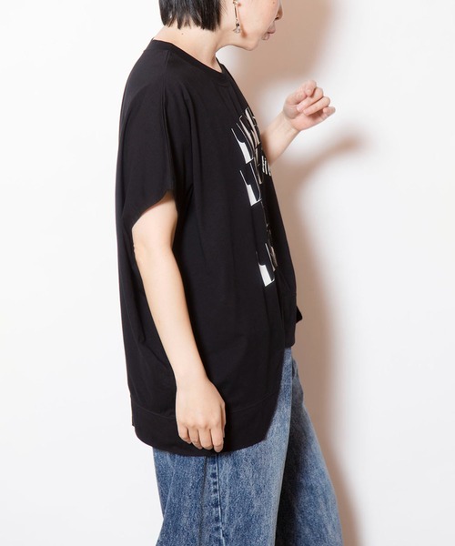 osmosisカットソー　3点 セール】切替プリントプルオーバー（Tシャツ/カットソー