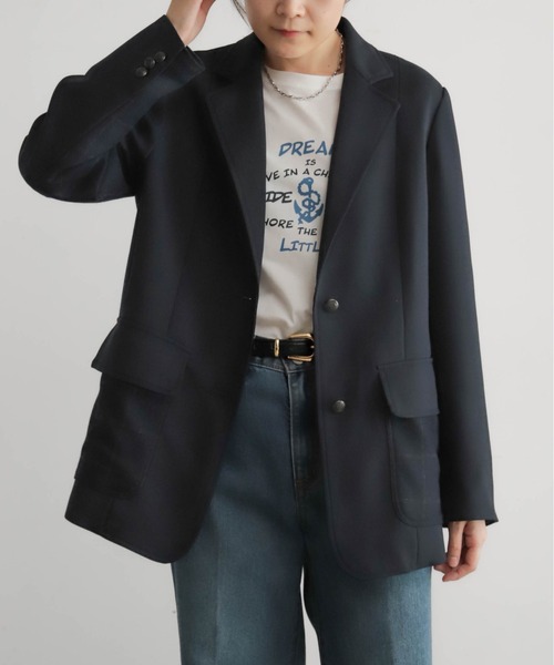 参考定価:83,600円　未使用品　Ｄｉｓｔｒｉｃｔ　テーラードジャケット by muni:r ジャケット テーラードジャケット ツーボタンオーバー