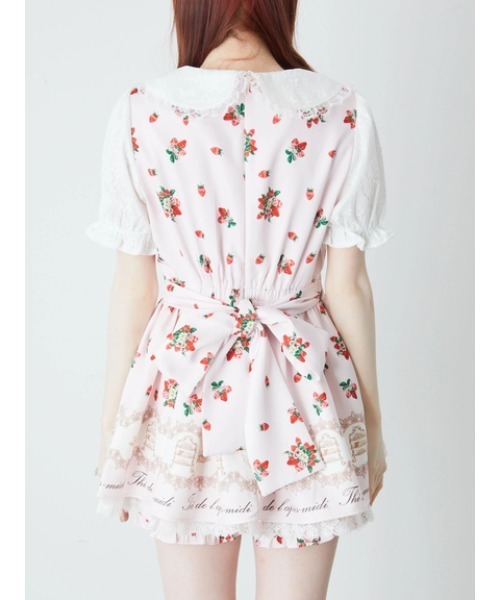 Ank Rouge（アンクルージュ）の「AFTERNOON TEA PRINT SET UP（ワンピース・レディース・ブラック/レッド/ピンク・M）」の8枚目の写真