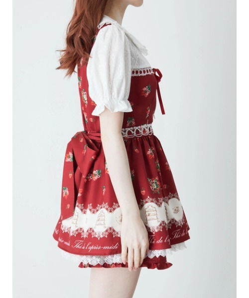 Ank Rouge（アンクルージュ）の「AFTERNOON TEA PRINT SET UP（ワンピース・レディース・ブラック/レッド/ピンク・M）」の17枚目の写真