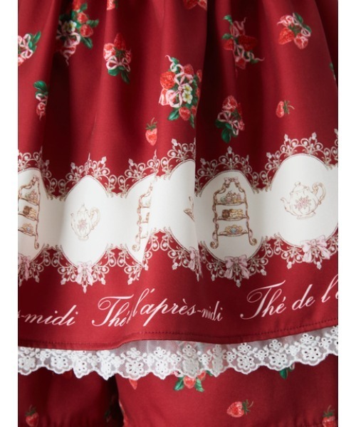 Ank Rouge（アンクルージュ）の「AFTERNOON TEA PRINT SET UP（ワンピース・レディース・ブラック/レッド/ピンク・M）」の20枚目の写真