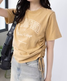 clear | カレッジプリントドロストTシャツ[着回し抜群 大人 カジュアル]≪SS新作≫(Tシャツ/カットソー)