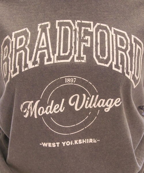 clear（クリア）の「カレッジプリントドロストTシャツ[着回し抜群 大人 カジュアル]≪SS新作≫（Tシャツ/カットソー・レディース・チャコールグレー/アイボリー/ピンク/マスタード・F）」の11枚目の写真