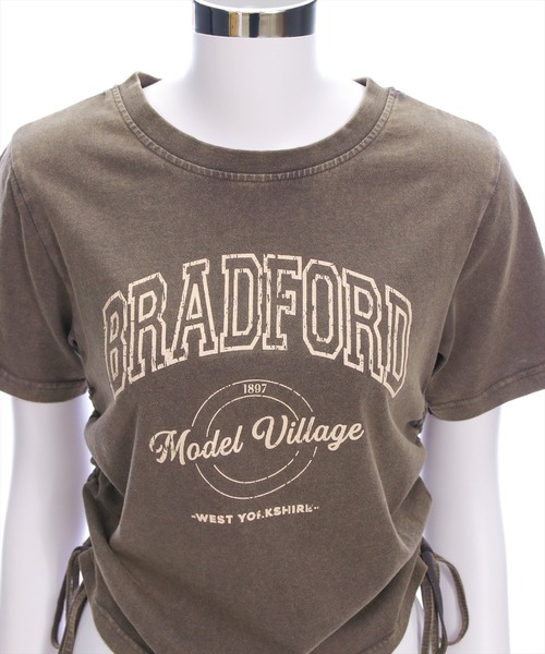 clear（クリア）の「カレッジプリントドロストTシャツ[着回し抜群 大人 カジュアル]≪SS新作≫（Tシャツ/カットソー・レディース・チャコールグレー/アイボリー/ピンク/マスタード・F）」の22枚目の写真