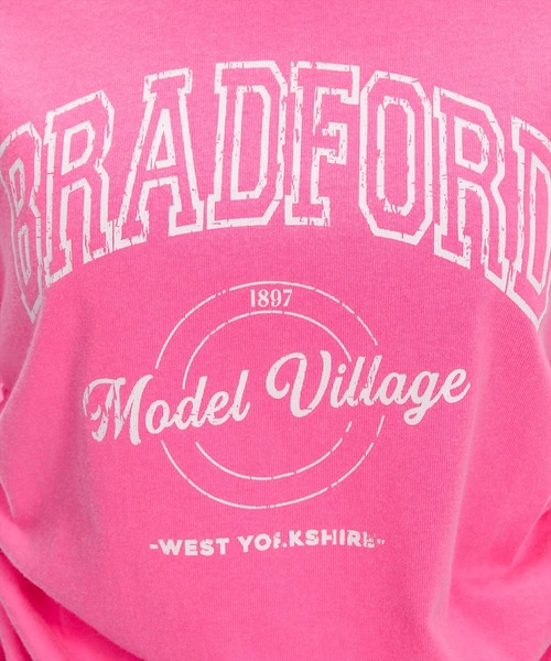 clear（クリア）の「カレッジプリントドロストTシャツ[着回し抜群 大人 カジュアル]≪SS新作≫（Tシャツ/カットソー・レディース・チャコールグレー/アイボリー/ピンク/マスタード・F）」の13枚目の写真