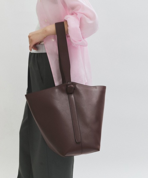 ■ADAM ET ROPE' ロペ おむすびバッグ キャメルブラウン 美品 ムスビ3WAYワンショルダーバッグ（ショルダーバッグ）｜ADAM ET