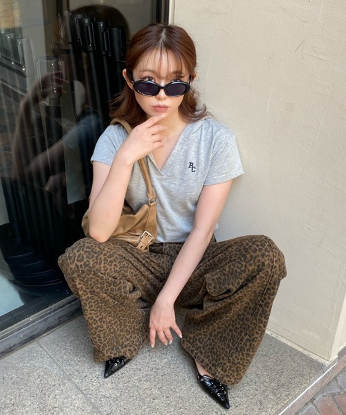 RAY CASSIN（レイカズン）の「フードスキッパーTシャツ（Tシャツ/カットソー・レディース・ネイビー/グレー/レッド/ホワイト系その他・FREE）」の7枚目の写真
