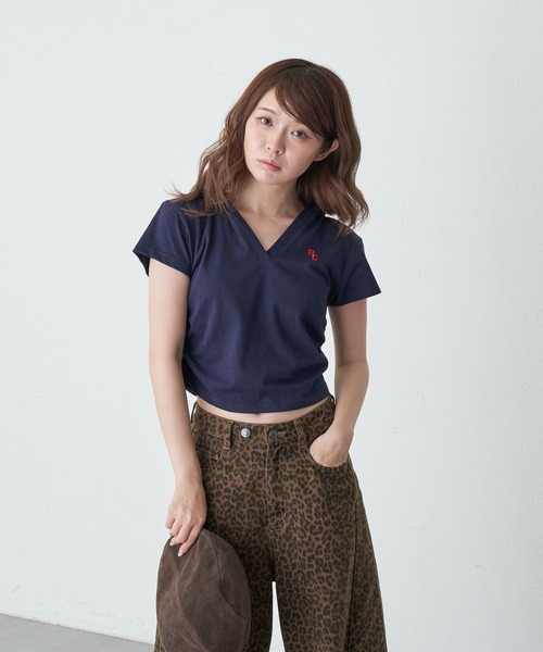 RAY CASSIN（レイカズン）の「フードスキッパーTシャツ（Tシャツ/カットソー・レディース・ネイビー/グレー/レッド/ホワイト系その他・FREE）」の16枚目の写真