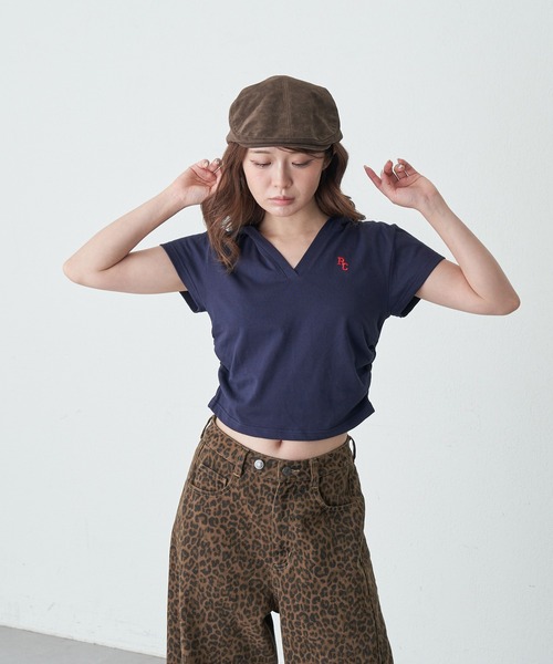 RAY CASSIN（レイカズン）の「フードスキッパーTシャツ（Tシャツ/カットソー・レディース・ネイビー/グレー/レッド/ホワイト系その他・FREE）」の19枚目の写真