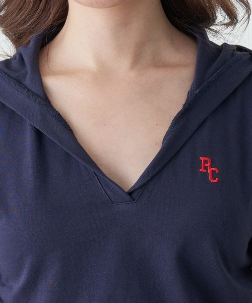 RAY CASSIN（レイカズン）の「フードスキッパーTシャツ（Tシャツ/カットソー・レディース・ネイビー/グレー/レッド/ホワイト系その他・FREE）」の11枚目の写真