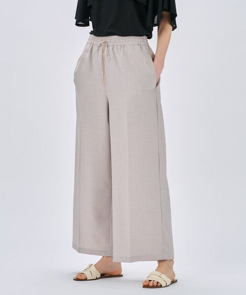 cloenc（クロエンス）の「【セットアップ／手洗い可】ドライタッチイージーワイドパンツ（その他パンツ・レディース・ダークブラウン/スミクロ/グレー・02/03/01）」の10枚目の写真
