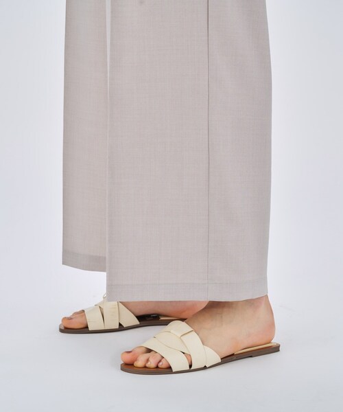 cloenc（クロエンス）の「【セットアップ／手洗い可】ドライタッチイージーワイドパンツ（その他パンツ・レディース・ダークブラウン/スミクロ/グレー・02/03/01）」の17枚目の写真