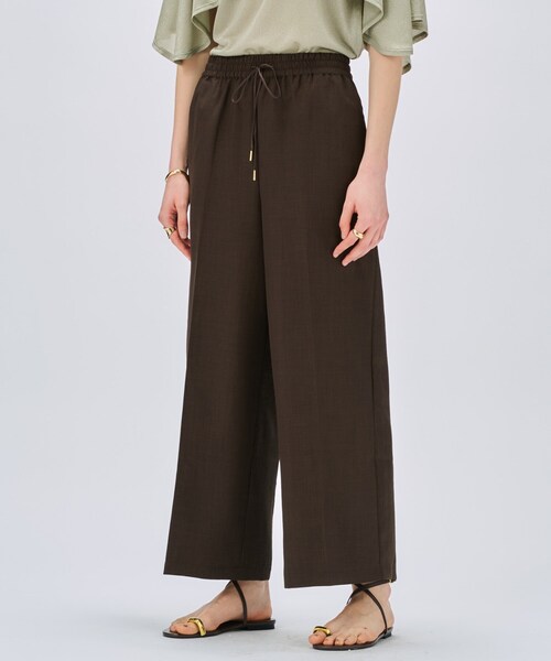 cloenc（クロエンス）の「【セットアップ／手洗い可】ドライタッチイージーワイドパンツ（その他パンツ・レディース・ダークブラウン/スミクロ/グレー・02/03/01）」の19枚目の写真