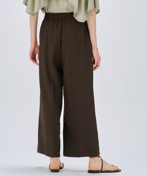 cloenc（クロエンス）の「【セットアップ／手洗い可】ドライタッチイージーワイドパンツ（その他パンツ・レディース・ダークブラウン/スミクロ/グレー・02/03/01）」の4枚目の写真