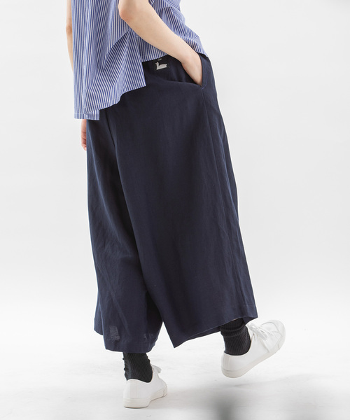 nop de nod(ノップドゥノッド)の「Cornetラップ風キュロットパンツ(その他パンツ・レディース・ブラック/ネイビー・M)」の18枚目の写真