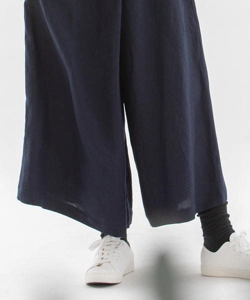 nop de nod(ノップドゥノッド)の「Cornetラップ風キュロットパンツ(その他パンツ・レディース・ブラック/ネイビー・M)」の19枚目の写真