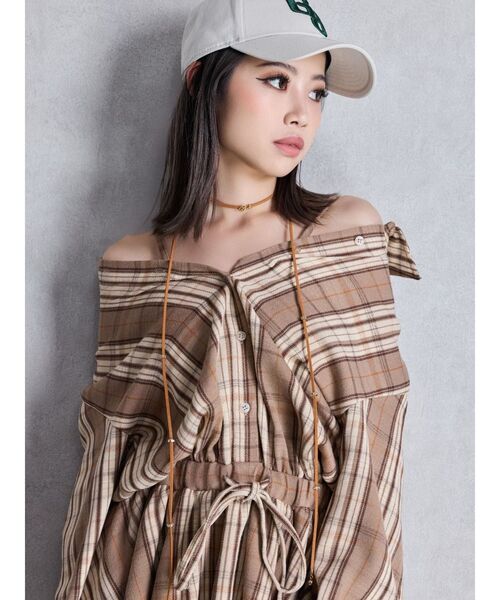 GYDA(ジェイダ)の「JEYSUS Gyda charm チョーカーネックレス(チョーカー・レディース・ブラウン/ブラック・FREE)」の4枚目の写真